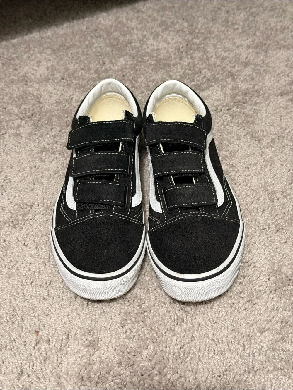 Vans Black and White Velcro Old Skool Style Men’s size 7 | Women’s size 8.5 - Picture 1 of 5